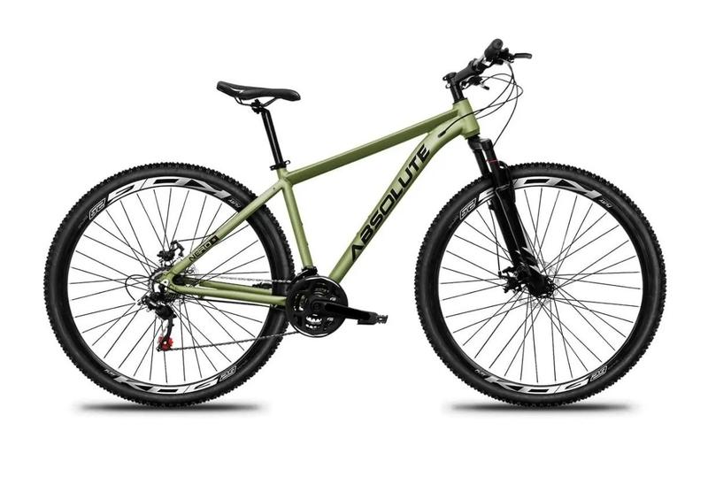 Bicicleta Aro 29 Absolute Nero 5 Alumínio 27v K7 Freio Disco Mecânico Garfo Suspensão - Oliva