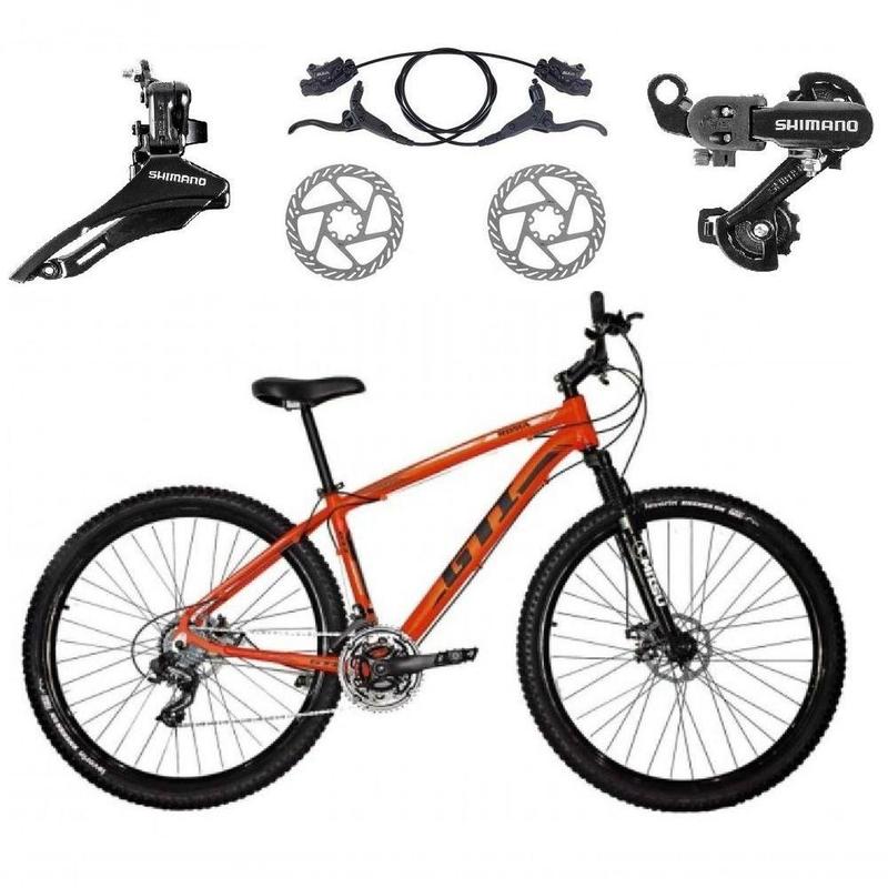 Bicicleta Feminina Aro 29 Gta Start 21v Alumínio Mtb Câmbios Shimano Freio a Disco Hidráulico Garfo Com Suspensão
