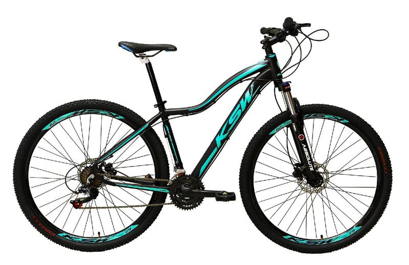 Bicicleta Aro 29 Ksw Xlt 24v Câmbio Shimano Acera K7 Garfo Trava Freio a Disco - Vermelho