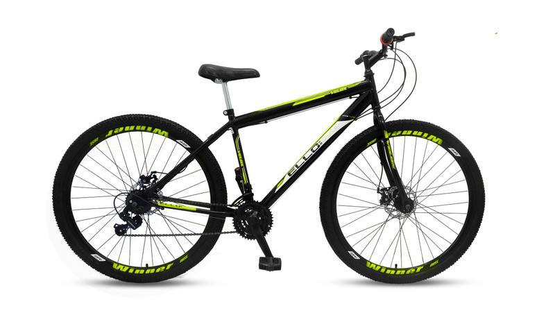 Bicicleta Aro 29 Shimano Freio a Disco 21M. Velox Branca/Pink - Ello Bike