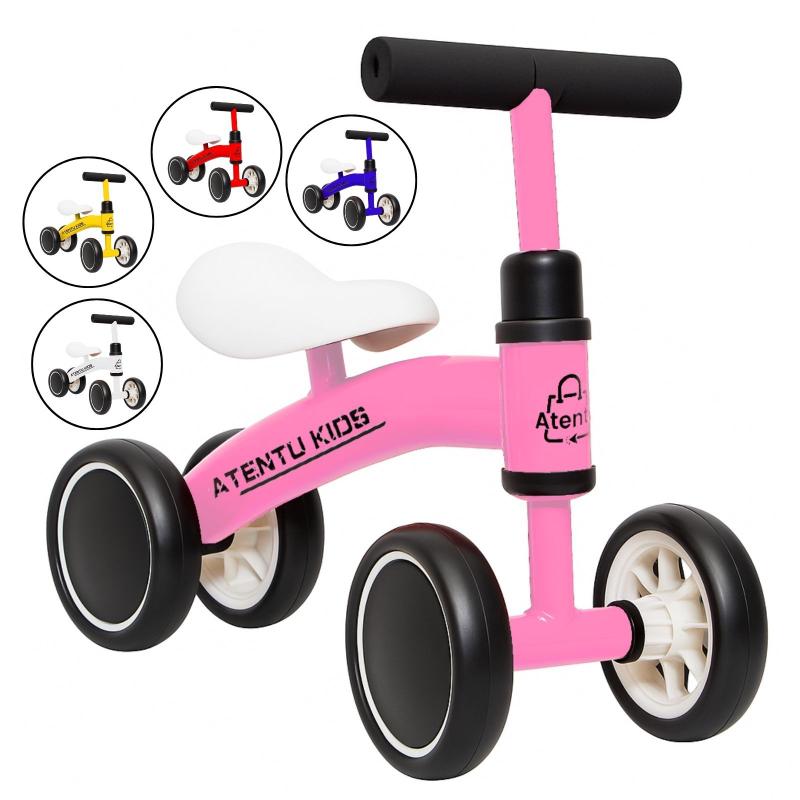 Bicicleta Infantil De Equilíbrio Sem Pedal 4 Rodas - ATENTU