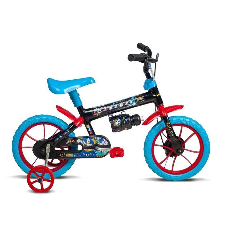 Bicicleta Infantil Sonic Aro 12 Preto e Azul Verden: Diversão e Estilo para Pequenos Ciclistas!