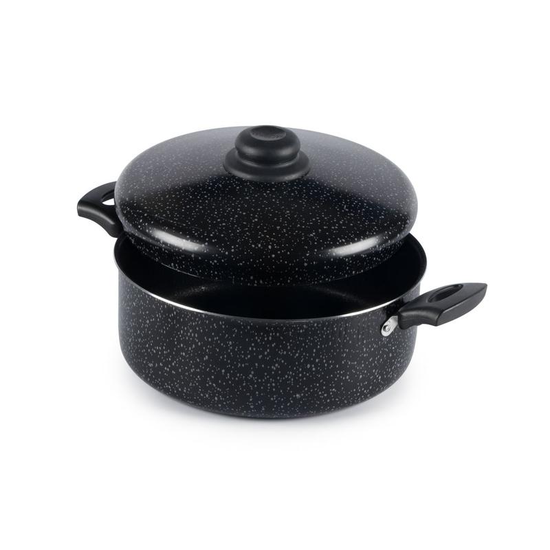 Caçarola antiaderente tampa Aluminio 24cm 4L Vermelho Nacional