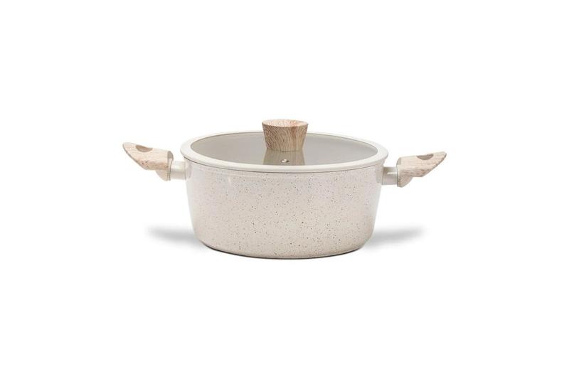 Cacarola inducao brinox sirius antiaderente ceramic life ø24 cm 4 litros vanilla