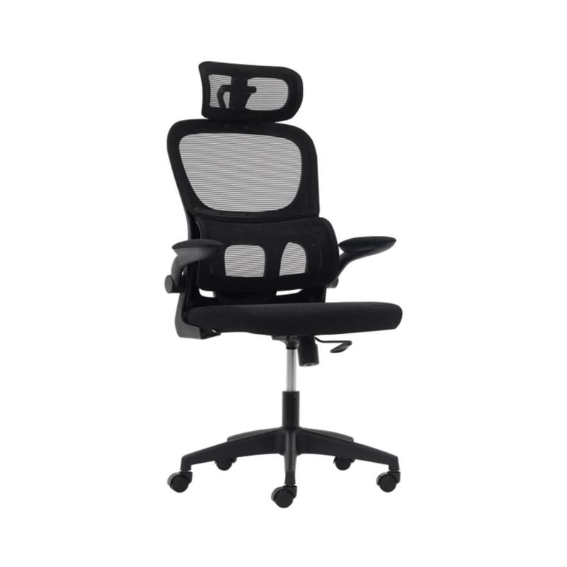 Cadeira de Escritório Flexy Preta, Base Giratória e Sistema Relax - 56301