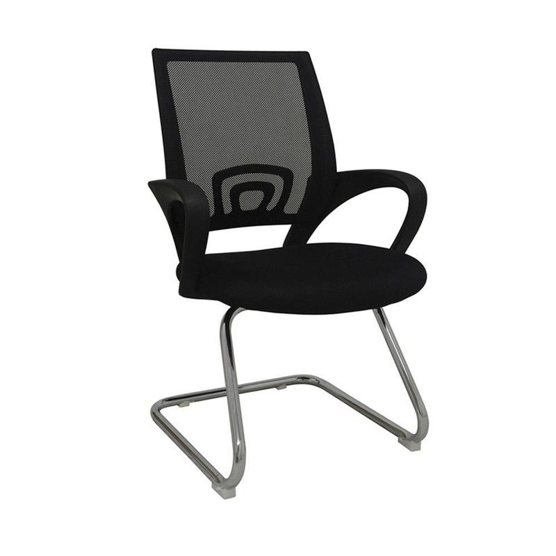 Cadeira Fixa Office Santiago Preto R02 - D'Rossi
