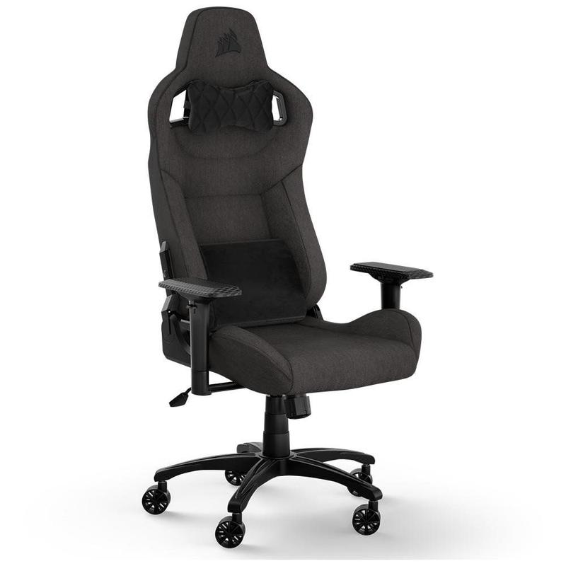 Cadeira Gamer Corsair T3 Rush, Até 120Kg, Com Almofadas, Reclinável, Apoio de Braços 4D, Preto e Cinza - CF-9010057-WW