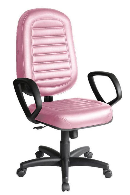 Cadeira Presidente para Escritório Linha Blenda Rosa