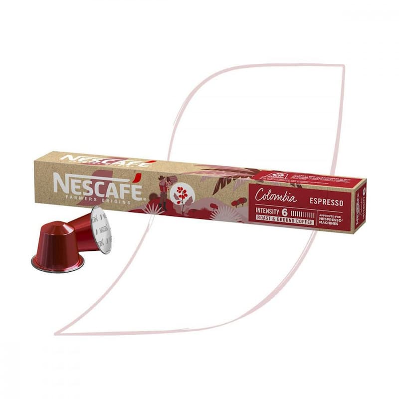 Café em Cápsula Nespresso Nescafé Farmers Origins Colombia 10 Cápsulas