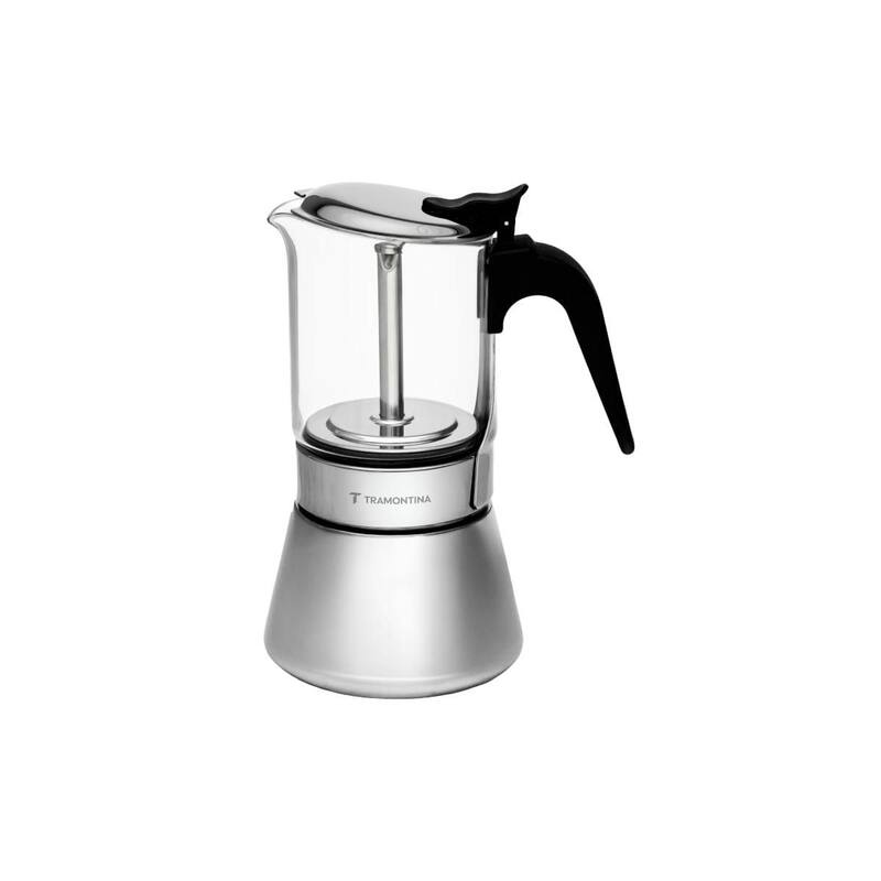 Cafeteira Espresso Italiana Tramontina 300ml em Aço Inox e Vidro