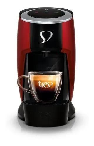 Cafeteira Tres Corações Touch Automática Vermelha Multibebidas Vermelho-brilhante 127v