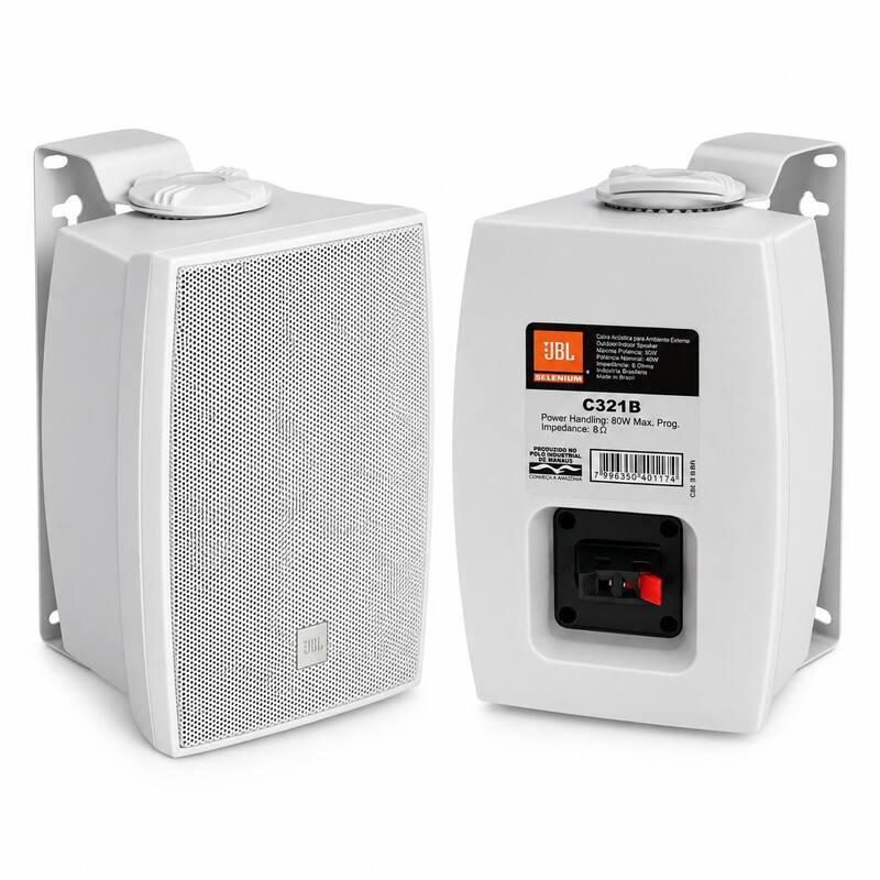 Caixa de Som Ambiente JBL C321 Branca 30W RMS