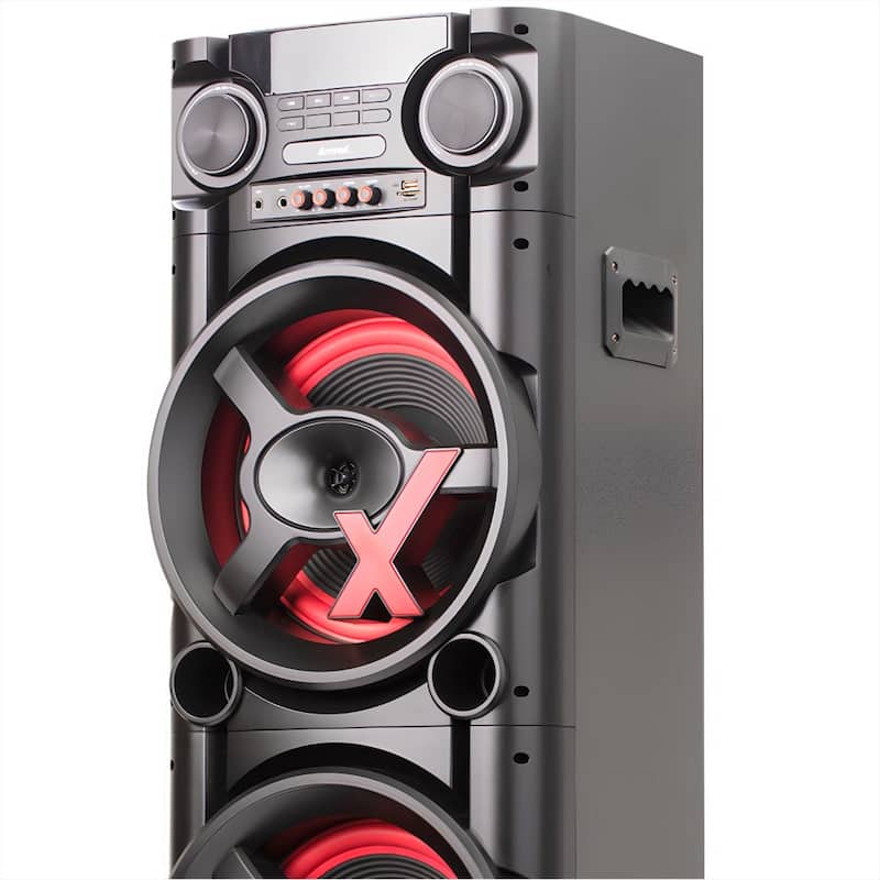 Caixa de Som Amplificada Amvox ACA 1300 NEW X - 1300W RMS - 2 Woofers 10 - Bluetooth 5.0, TWS Power X - Bivolt