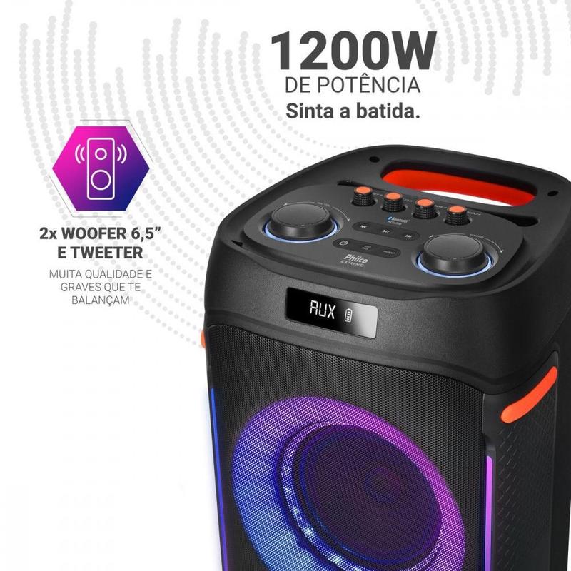 Caixa de Som Amplificada Philco Connection 1200W PCX6900