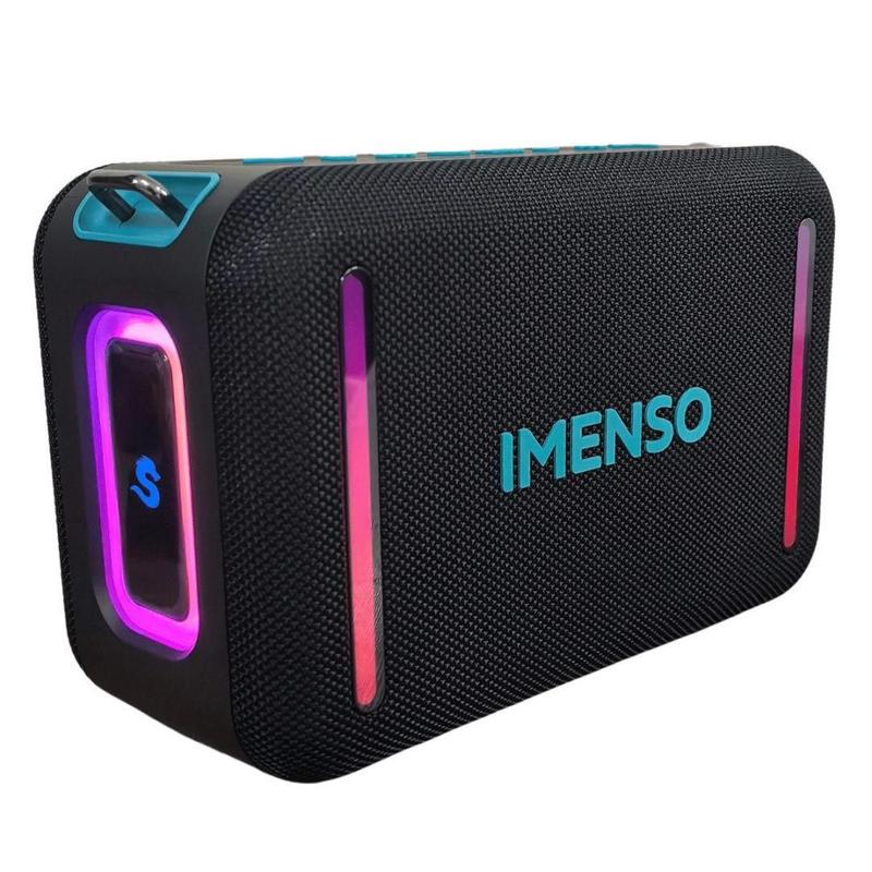 Caixa De Som Imenso X55 Bluetooth RGB 40W Recarregável
