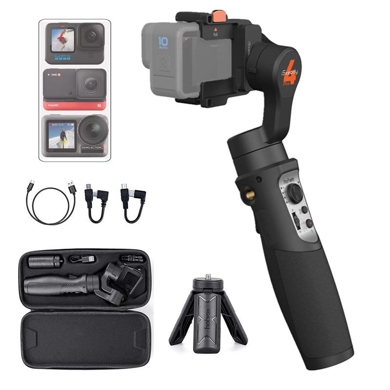 Câmera de ação Gimbal hohem iSteady Pro 4 para GoPro e mais