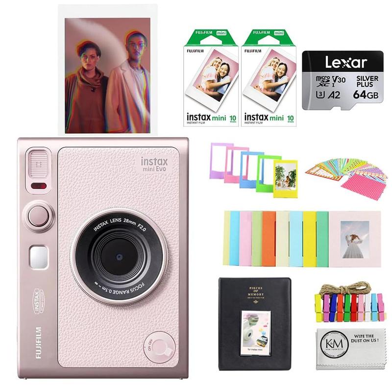 Câmera Fujifilm Instax Mini EVO Híbrida Instantânea Kit