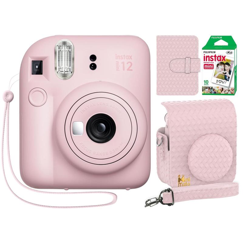 Câmera instantânea Fujifilm Instax Mini 12 Blossom Pink + Bundle
