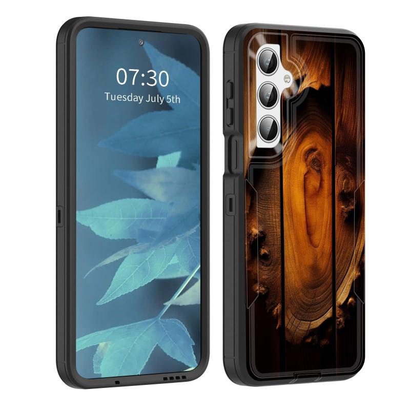 Capa BFUKVOU para Samsung Galaxy A15 5G 6,5" Textura de Madeira