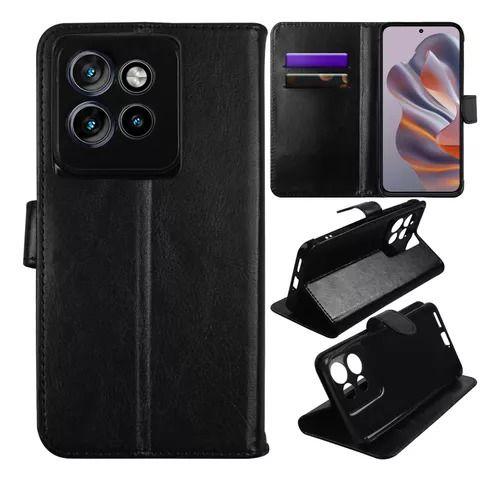 Capa Carteira Case com Flip para Motorola Moto Edge 50 NEO Preta