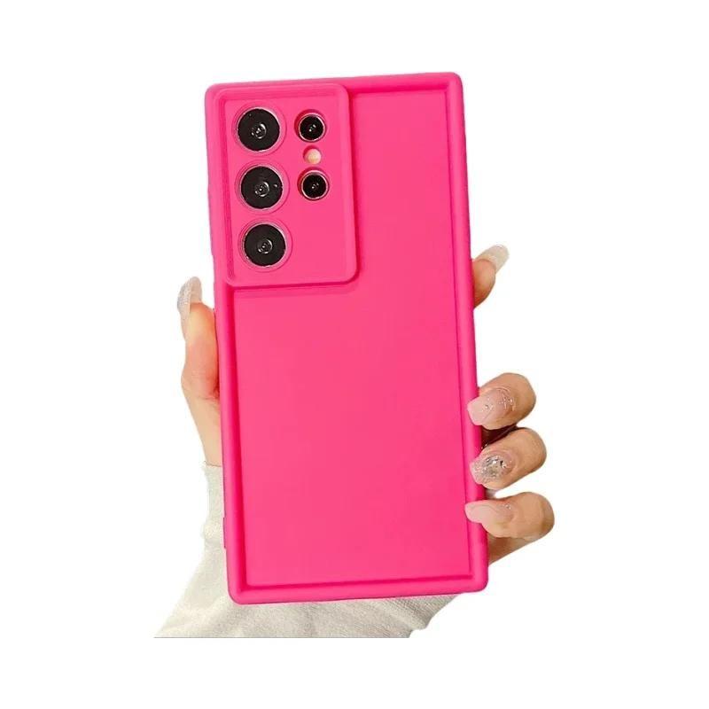 Capa De Silicone Macia Para Samsung Galaxy A05S A15 A25 A35 A55 A06 A16 A26 A36 A56 S23 S24 FE S25