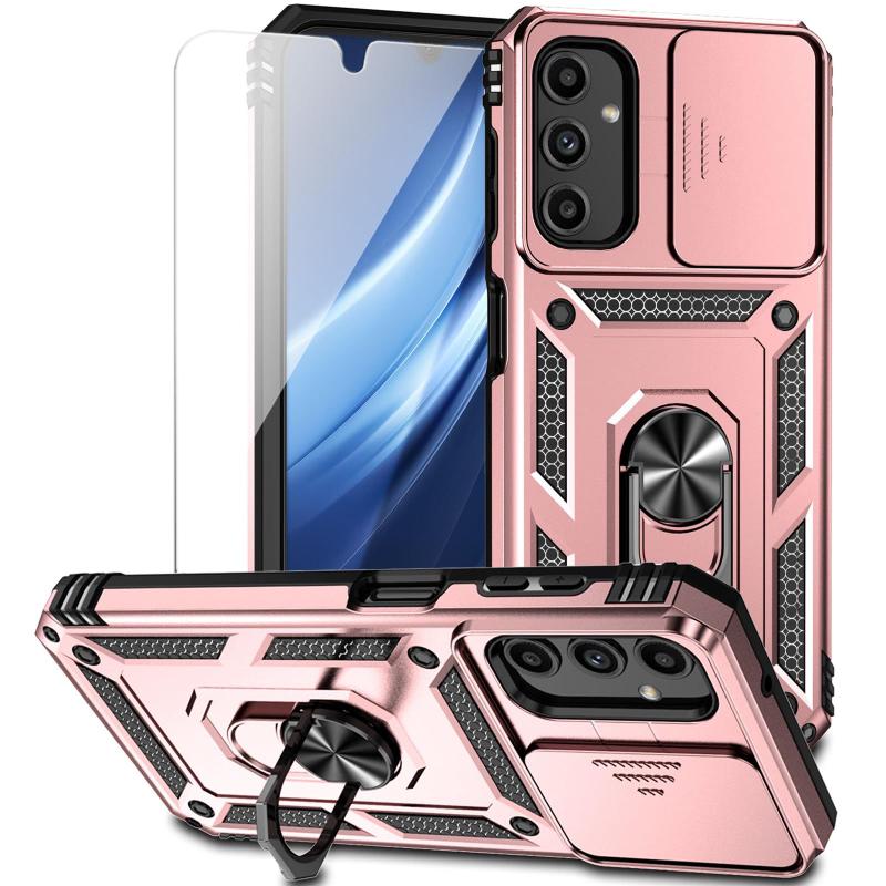 Capa de telefone M MAIKEZI Samsung Galaxy A25 5G 6,5" rosa dourada