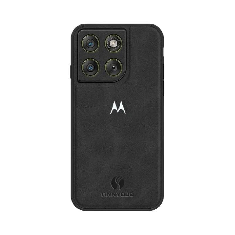 Capa Magnética De Couro De Pele De Ovelha Para Moto Edge 70 pro X70 Air 60 50 G35 G85 G15 G05 G67