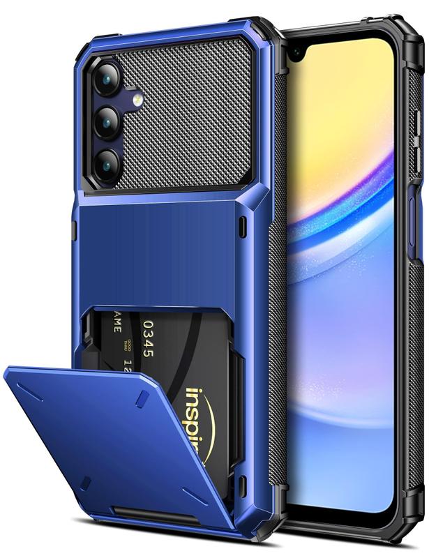 Capa para celular COOYA Galaxy A15 Wallet Flip Blue
