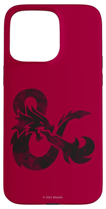 Capa para iPhone 15 Pro Max Dungeons & Dragons com Logo Distressed Ampersand