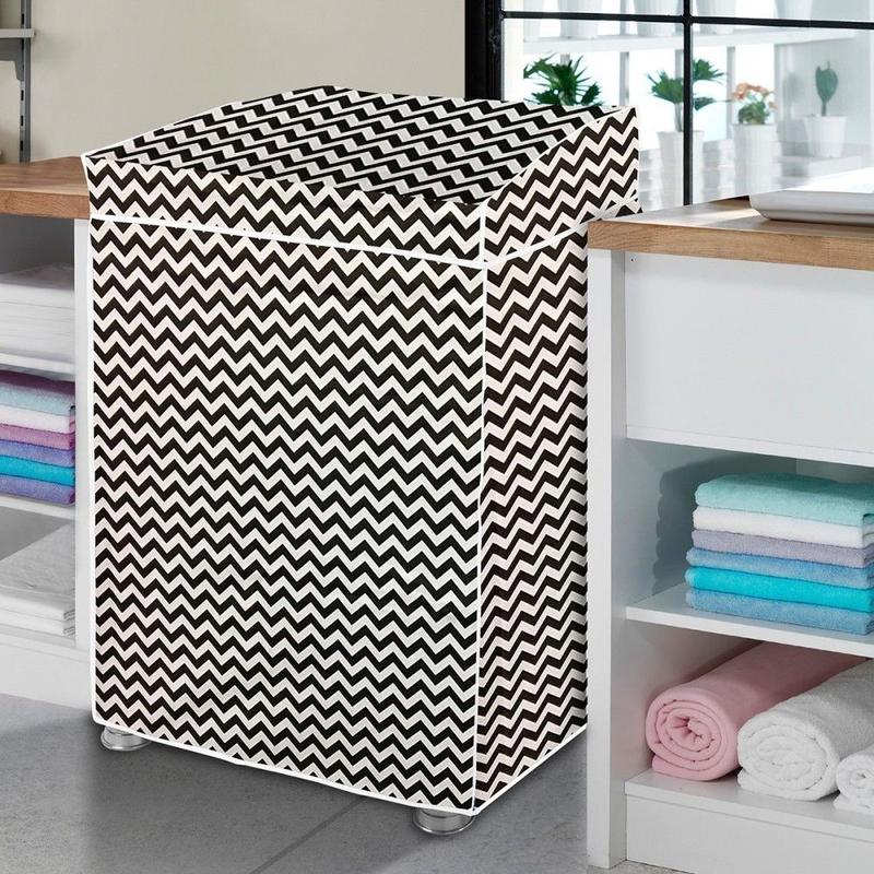 Capa para Máquina de Lavar G Flanelada Zig Zag com Tampa