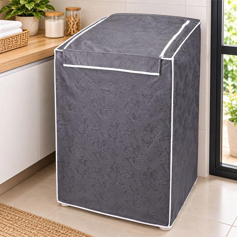 Capa para Máquina de Lavar Roupas de 7 a 9 Kg Impermeável - Cinza
