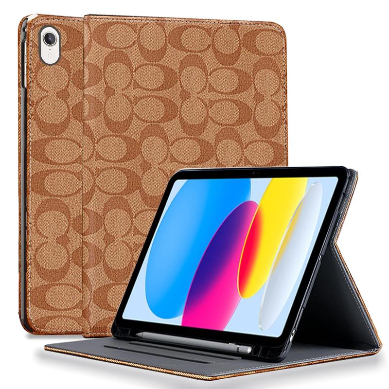 Capa para Tablet HYHCF iPad Air 10,9" Couro Marrom com Função Sleep/Wake