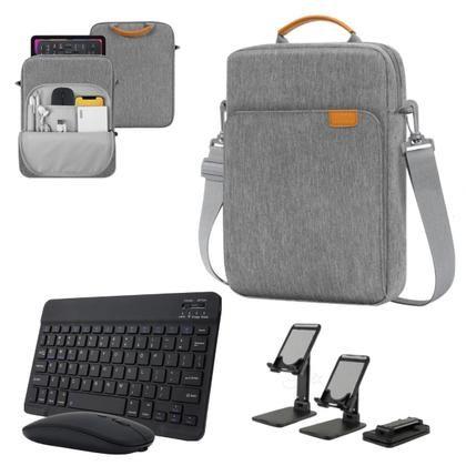Capa Pasta Executiva Bag Teclado Slim Touch Trackpad Compatível com Samsung Galaxy Tab S11 A11 A9 Plus S10 Proteção Inte