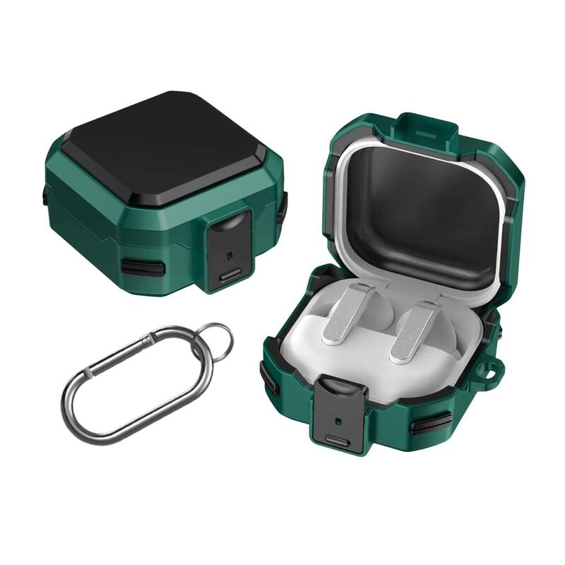 Capa Protetora Nerdcase Compatível com Samsung Galaxy Buds 4, Buds 4 Pro, Silicone Premium Resistente, Verde