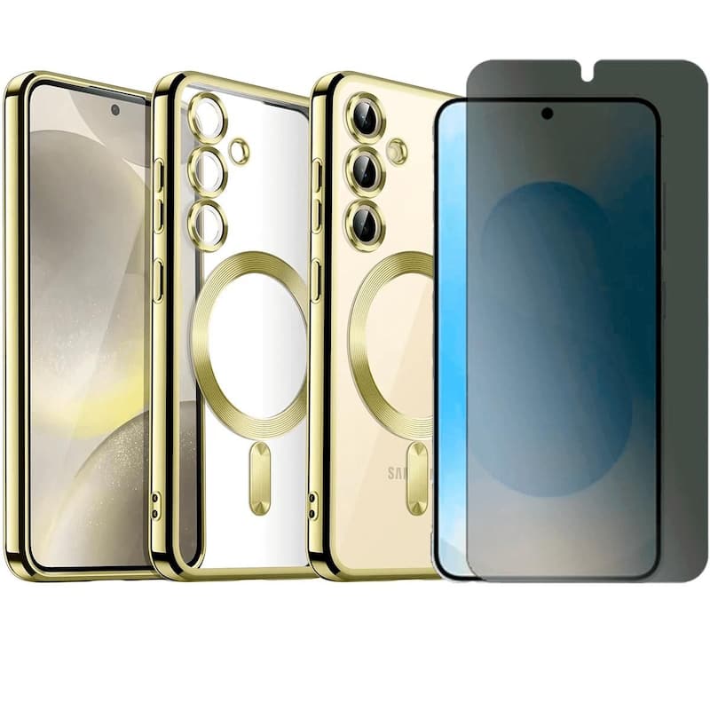 Capa Slim Magnética Compativel com Samsung Galaxy S25 Pelicula Privacy