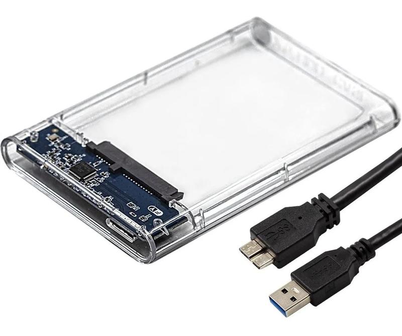 Case Hd 3.0 Ext 2.5 compatível com Notebook Usb Pc 6gbps