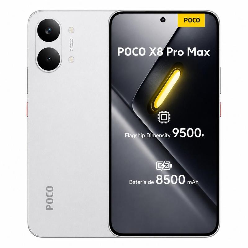Celular Smartphone Xiaomi POCO X8 Pro Maxx 512GB, 12GB RAM, Tela 6,67 polegadas AMOLED 120 Hz, Câmera 64 MP, Bateria 8500 mAh, NFC, Dual SIM, Android