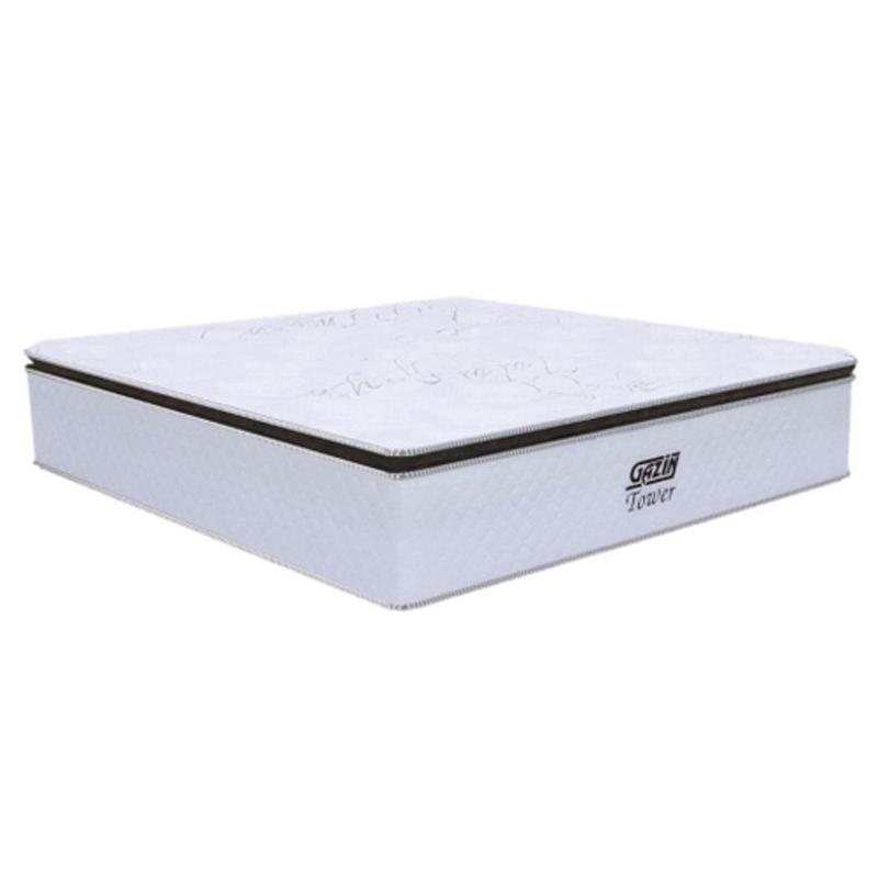 Colchão Box Casal 138cm Molas Ensacada Soft Pillow Tower NW Branco - Gazin