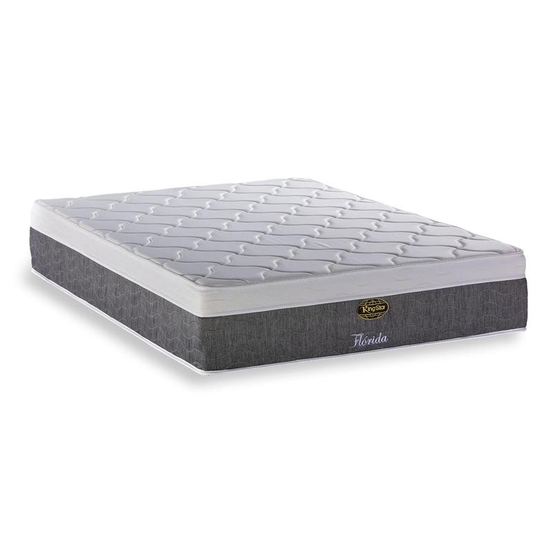 Colchão Casal King Star Macio Molas Ensacadas Florida 138x188