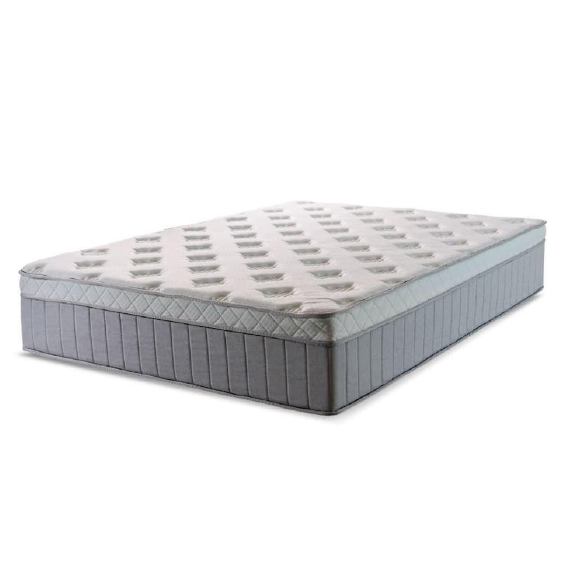 Colchão Casal Molas Ensacadas Ô 138X188X32Cm Cinza/Branco Hellen - Cinza / Branco