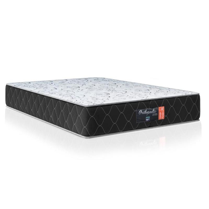 Colchão Casal Semi Ortopédico Extra Firme Espuma D33 Prime Colchões 138x188x30