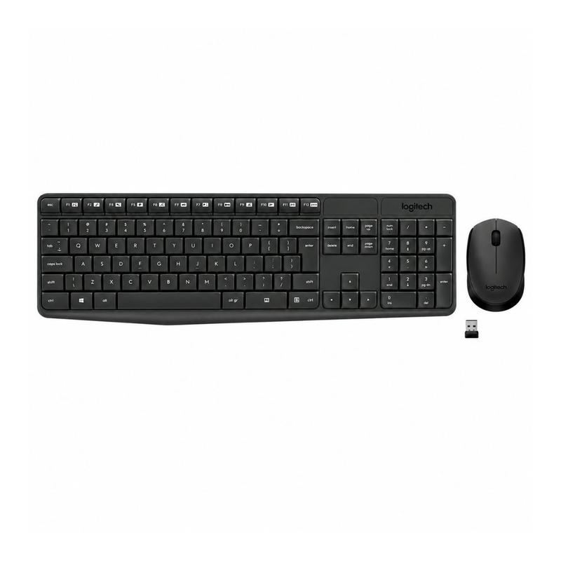Nota Fiscal Kit Combo Teclado Mouse Logitech Mk235 Com Ç Abnt2 Sem Fio Wifi Funciona Android Celular Tablet Smartphone
