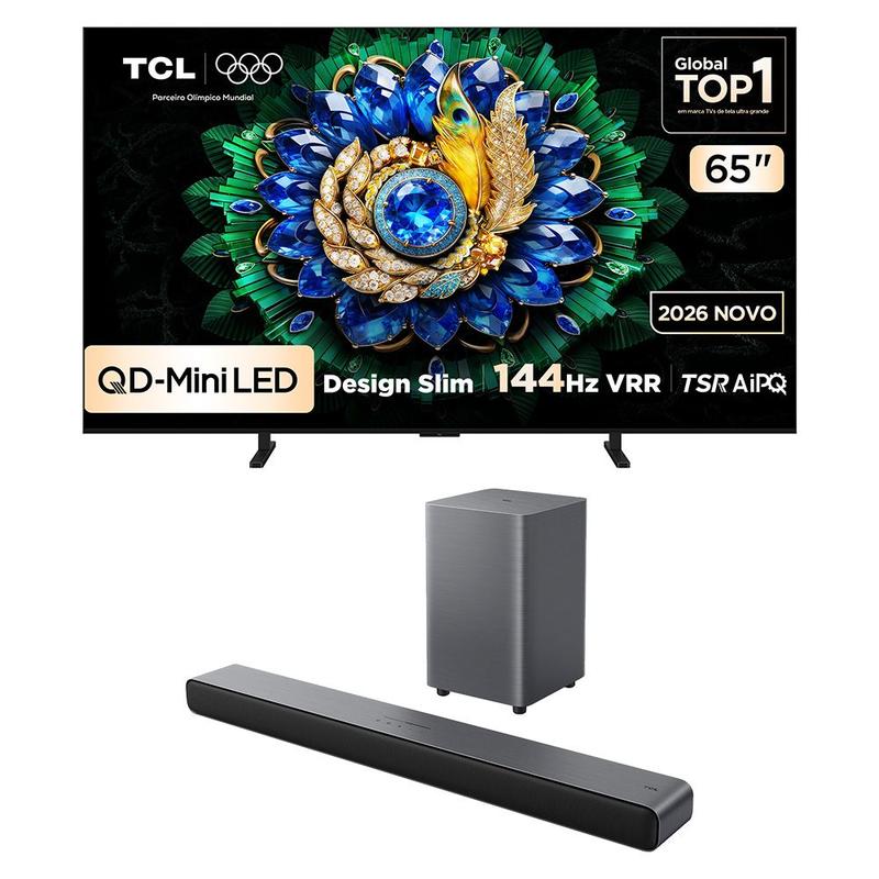 Combo Smart TV TCL 65 QD-Mini LED A400M e Smart TV 32S5K