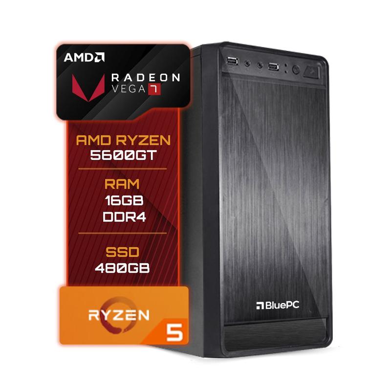 Computador BluePC Amd Ryzen 5 5600GT 16GB DDR4 SSD 480GB Vega 7