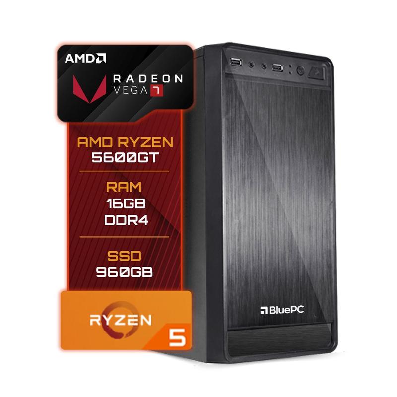 Computador BluePC Amd Ryzen 5 5600GT 16GB DDR4 SSD 960GB Vega 7