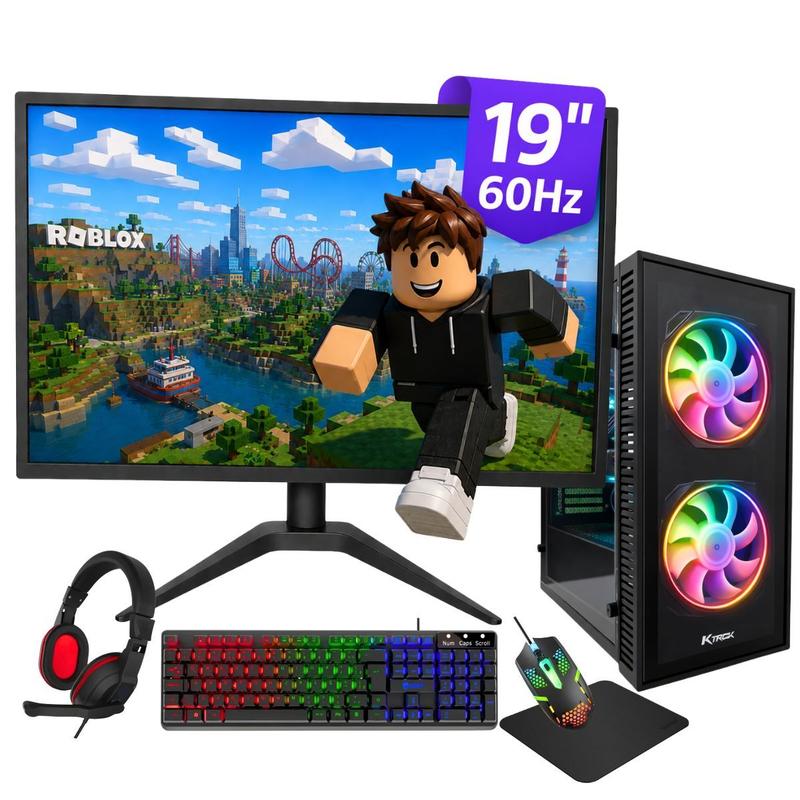Computador PC Gamer i5 3ª Gen GT730 256GB SSD 8GB RAM + Monitor 19" + Kit Gamer