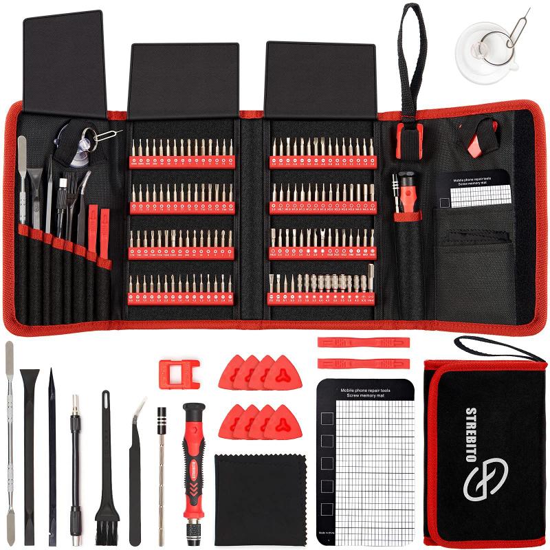 Conjunto de chaves de fenda STREBITO de 142 peças Electronics Precision