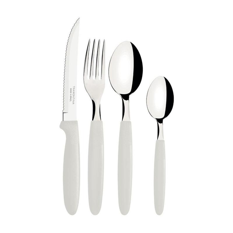 Conjunto Faqueiro 24 Peças Ipanema Lâmina Inox Cabo Branco - Tramontina 23399891
