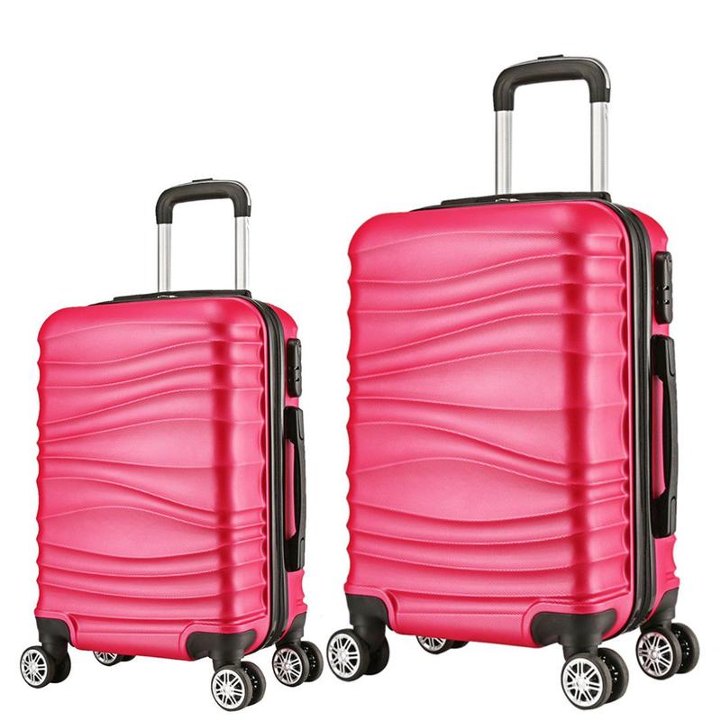 Conjunto Mala de Viagem Bordo e Média em Abs C/ Rodinhas 360º - Eagle - AS67