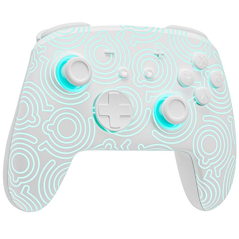Controlador Wireless Switch Pro FUNLAB com padrão luminoso branco